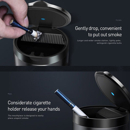 Portable Smokeless Auto Ashtray