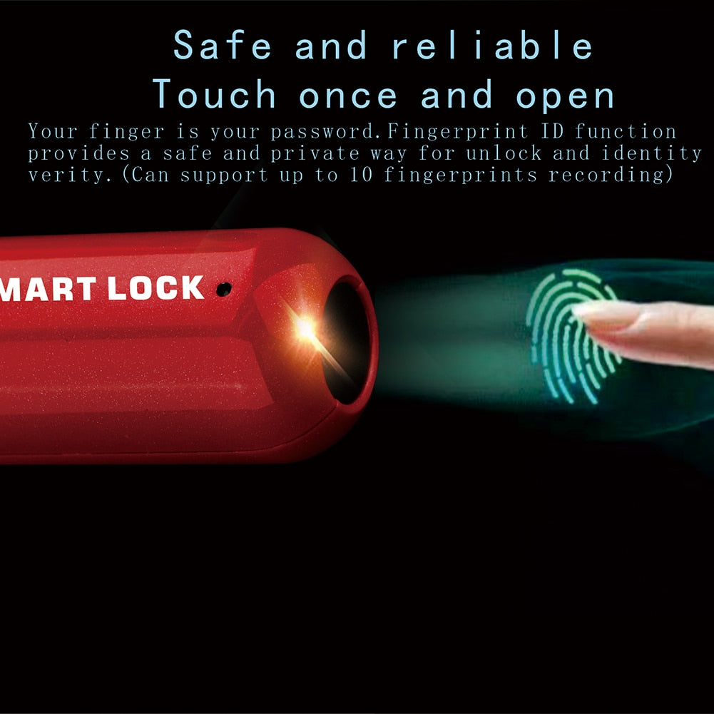 Smart Fingerprint Padlock Keyless Anti Theft Security Lock