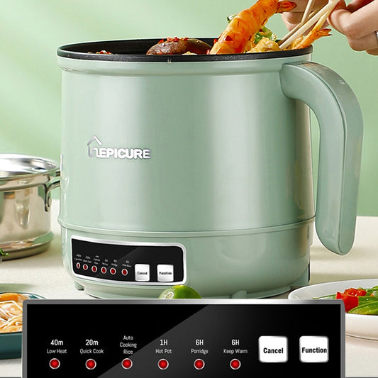 Mini Multifunction Electric Cooking Pot 1.7L Single/Double Layer Hot Pot  Non-stickPan