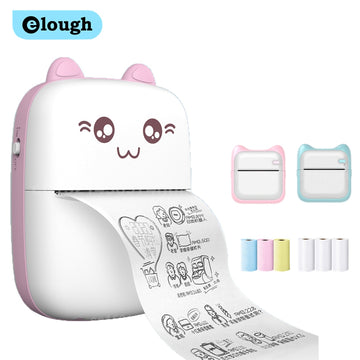 Portable Mini Printer, Pocket Thermal Printer, Inkless Printer Compatible with Apple and Android